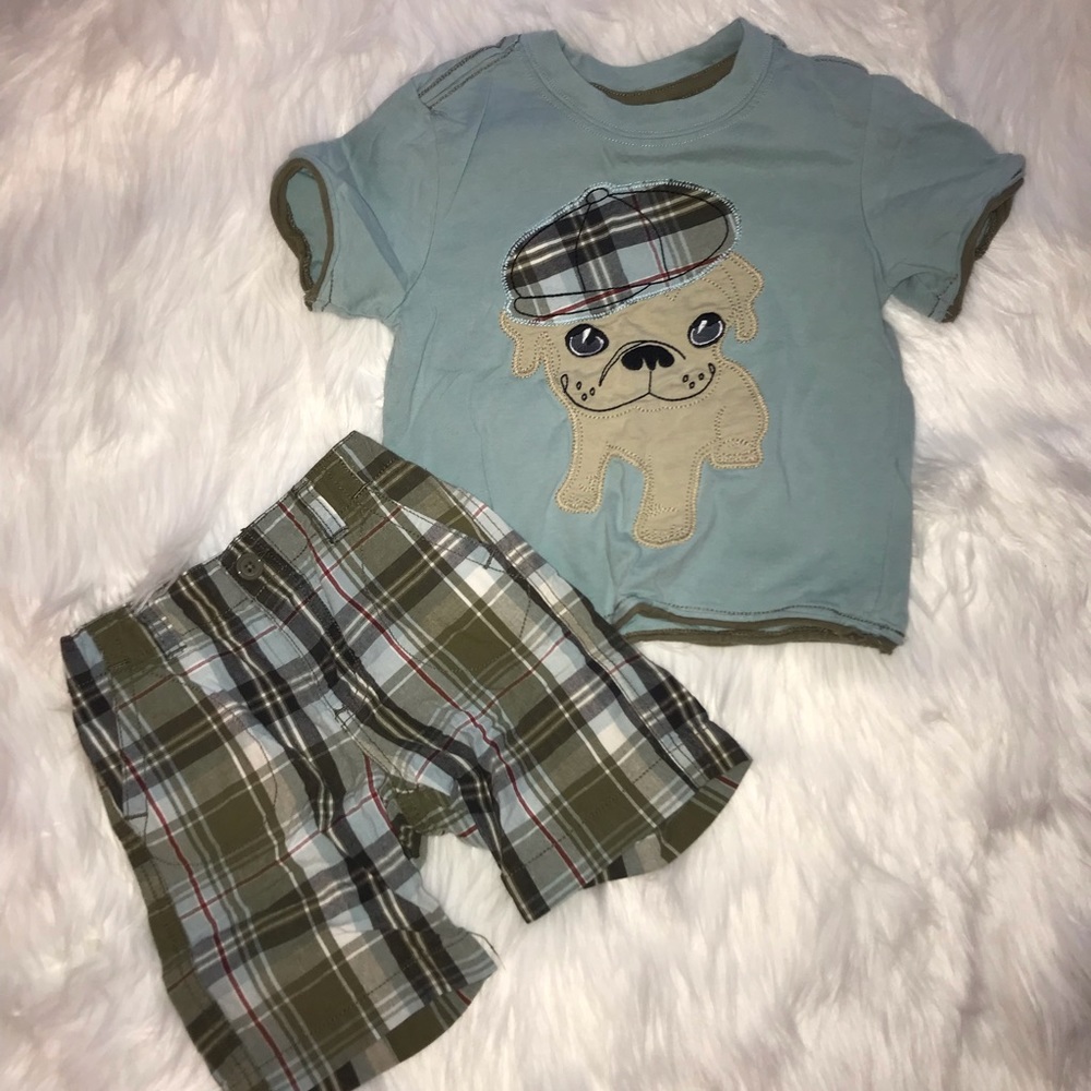 Crazy8 matching set baby  boy 18-24 months